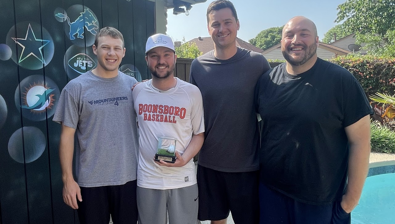 2023 MVP Jeremy Hardy with the Blue Team