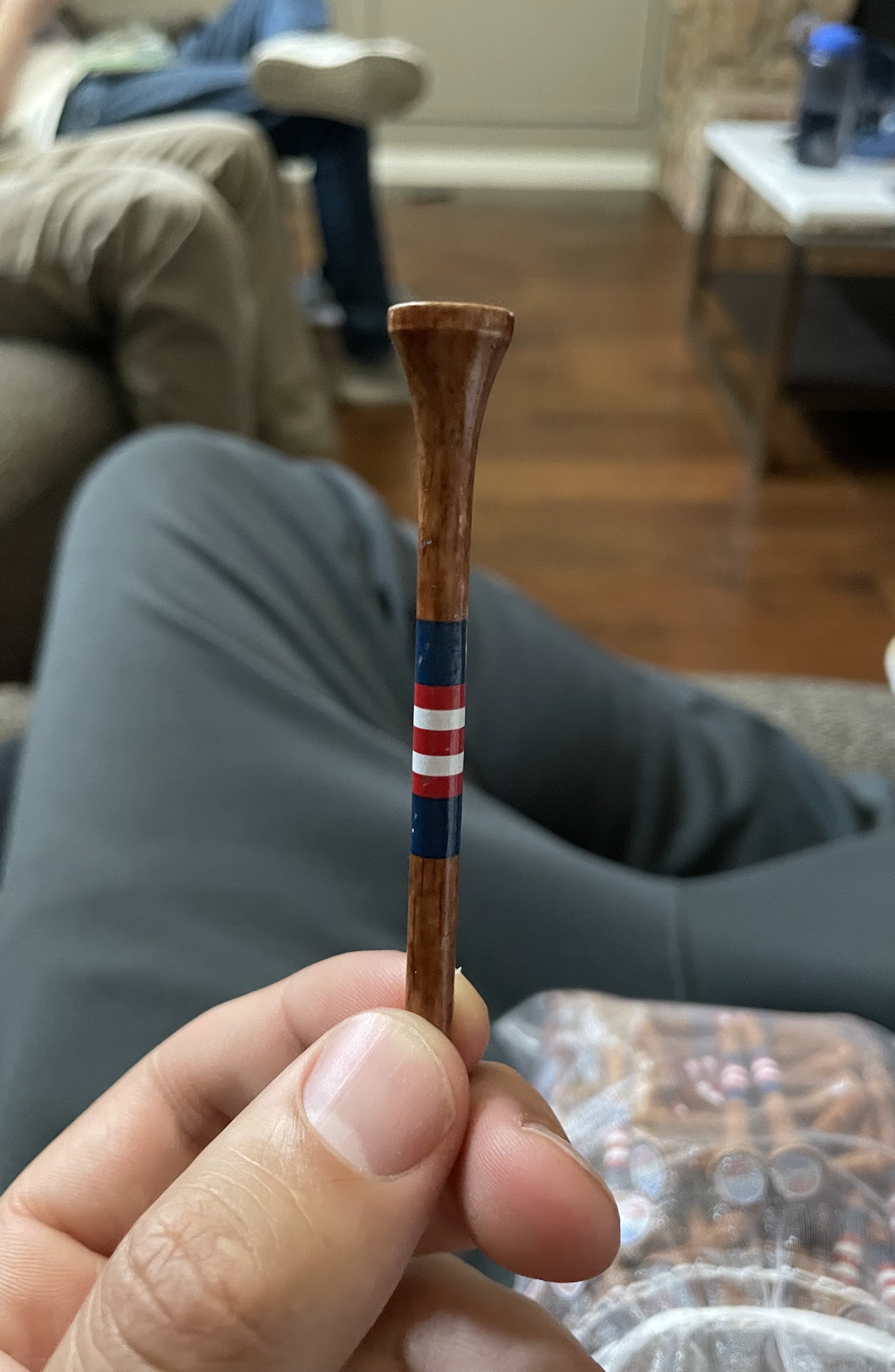 Hand-painted Danza Cup golf tee