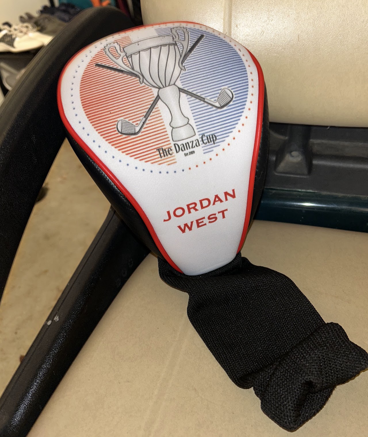 Custom Danza Cup headcover — Jordan West